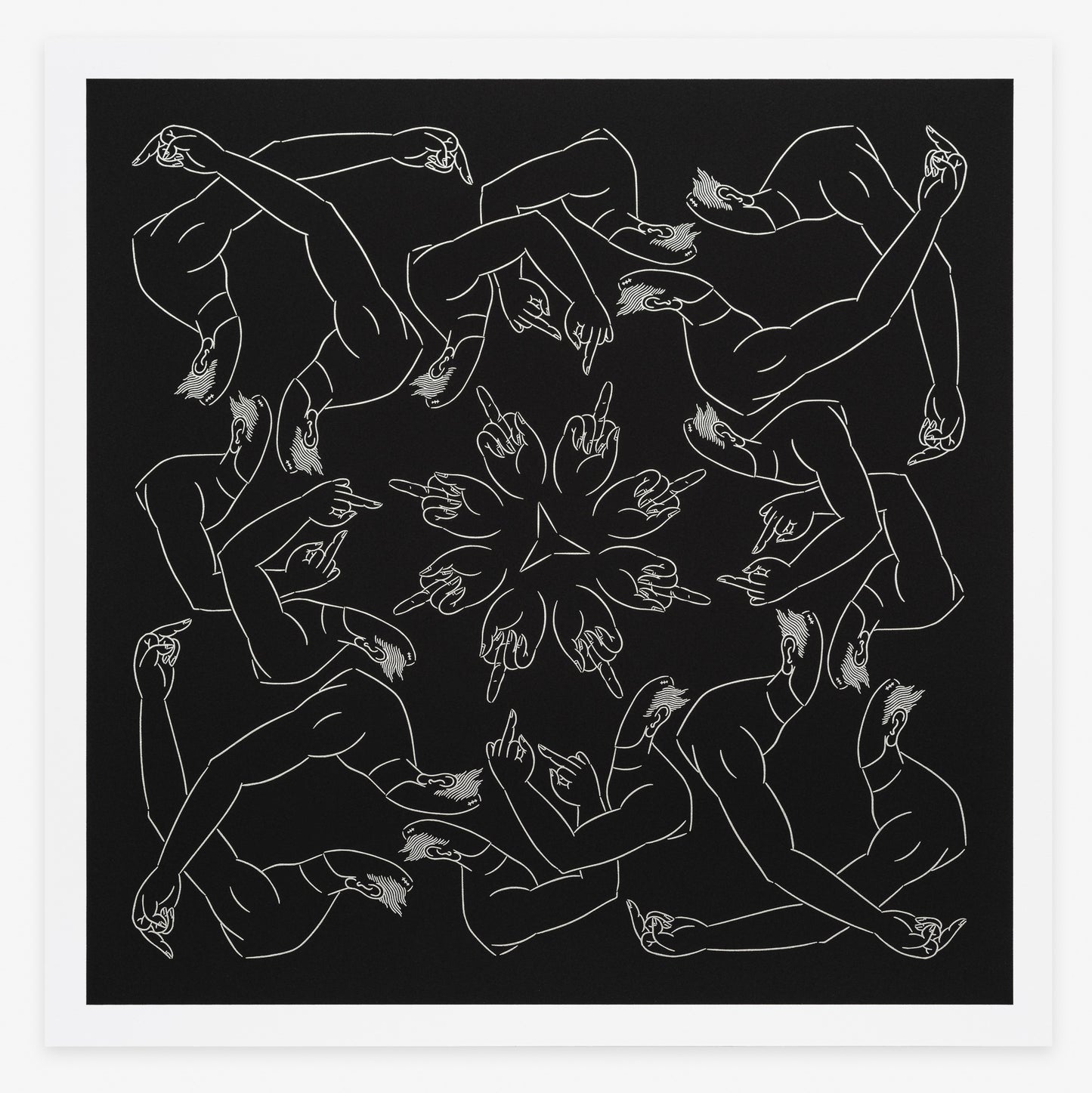 Ai Weiwei "Middle Finger in Black" RARE Limited Edition print