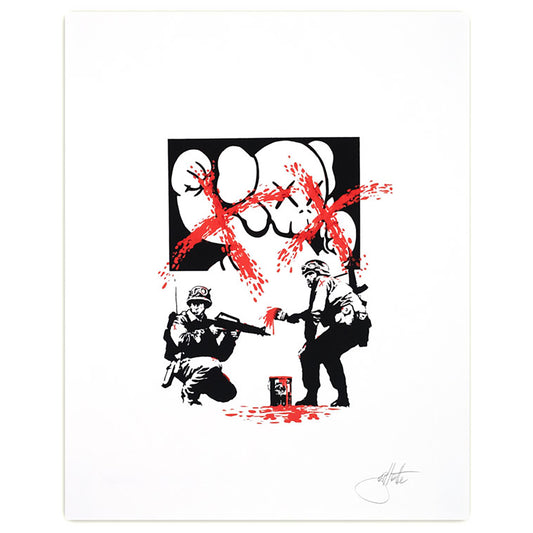 Jeff Gillette - "Art in Action - KAWS" print