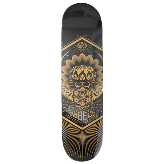 Obey Giant | Shepard Fairey - "Obey Lotus" skate deck signed