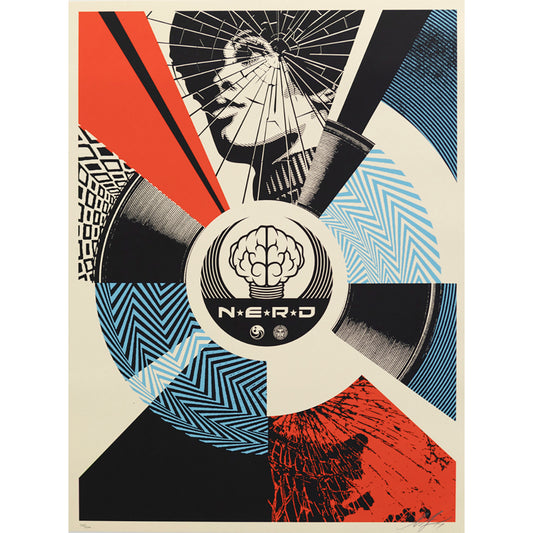 Obey Giant | Shepard Fairey - "N*E*R*D : Cracked But Unbroken" print