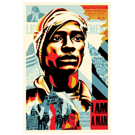 Obey Giant | Shepard Fairey - "Voting Rights Are Human Rights" print